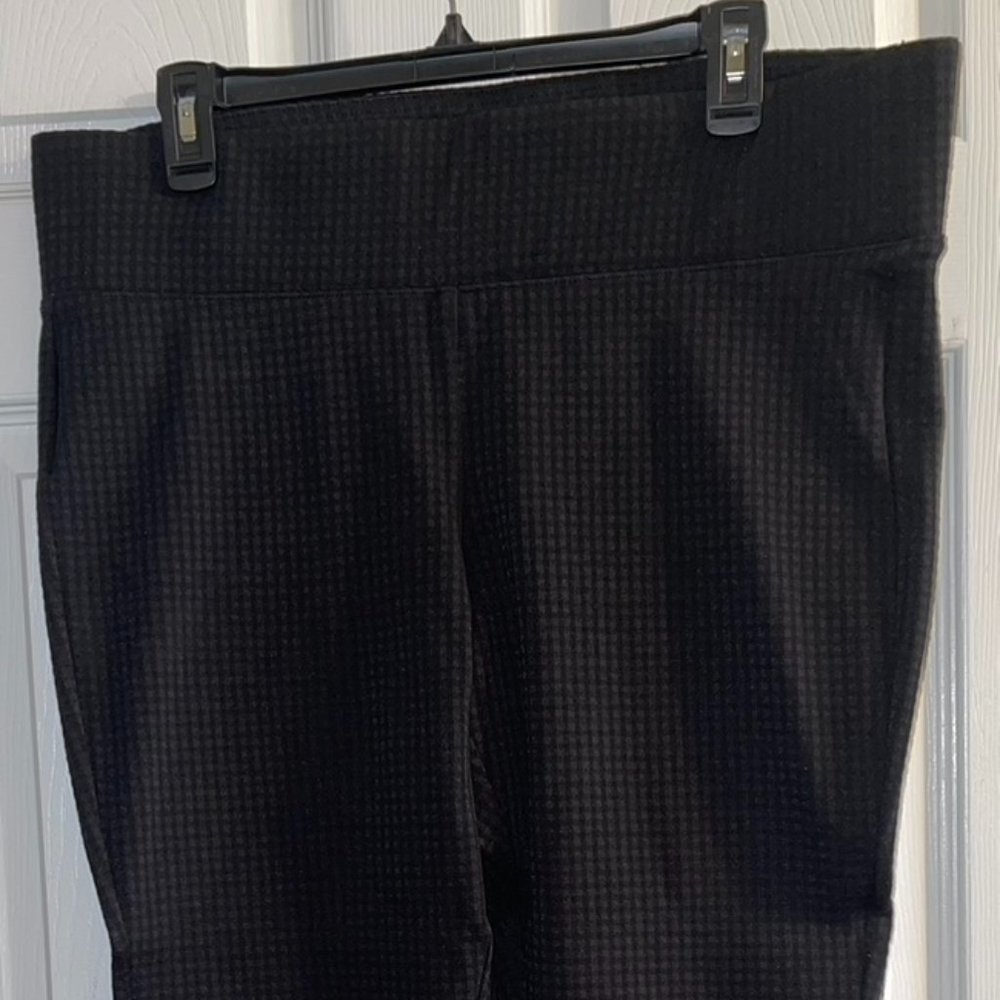 Black and grey checkered pants